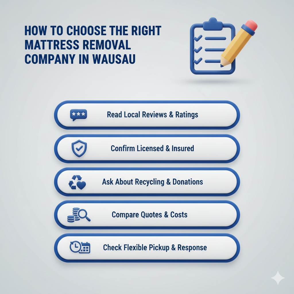 Mattress Removal Company in Wausau