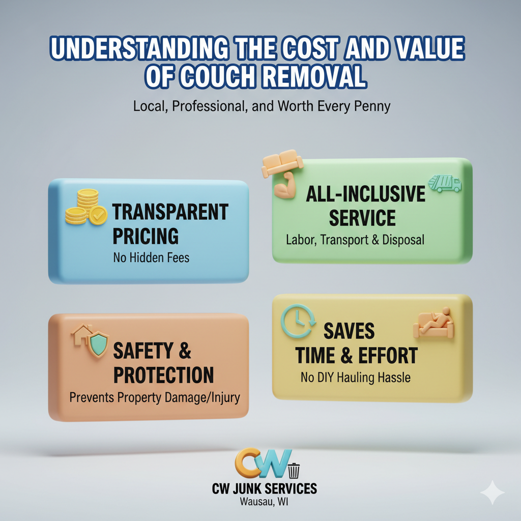 Understanding the Cost and Value of a Local Couch Removal Service