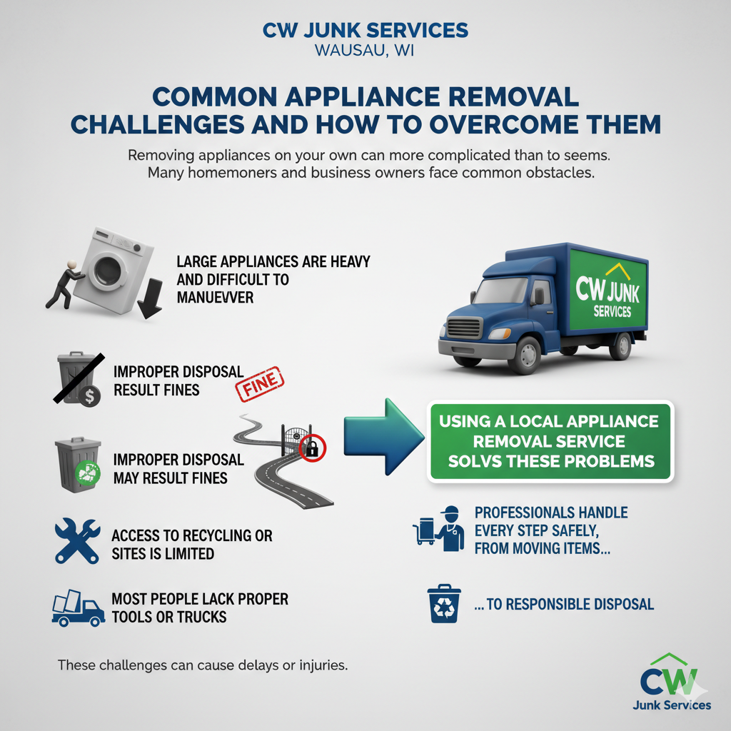 Common Appliance Removal Challenges and How to Overcome Them