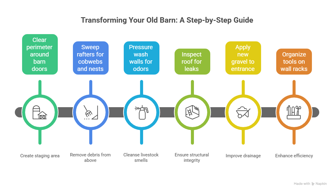 Old Barn Debris Removal Near Mosinee