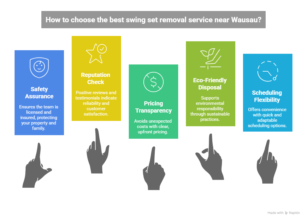 best swing set removal Wausau