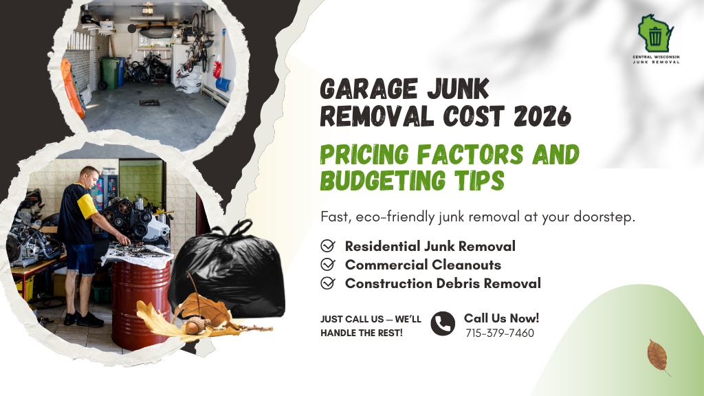 Garage Junk Removal Cost 2026: Pricing Factors and Budgeting Tips