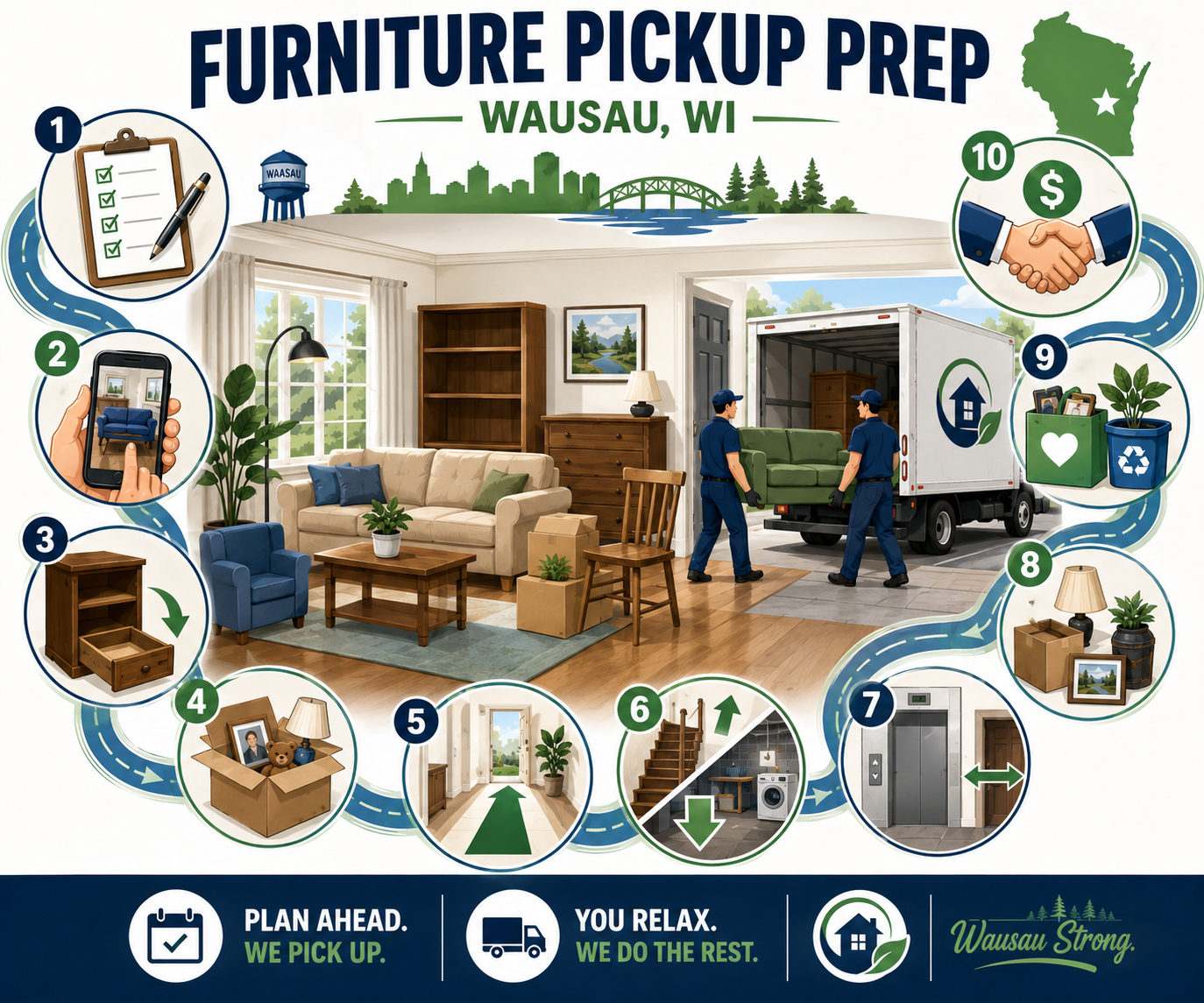 how to get rid of old furniture in Wausau