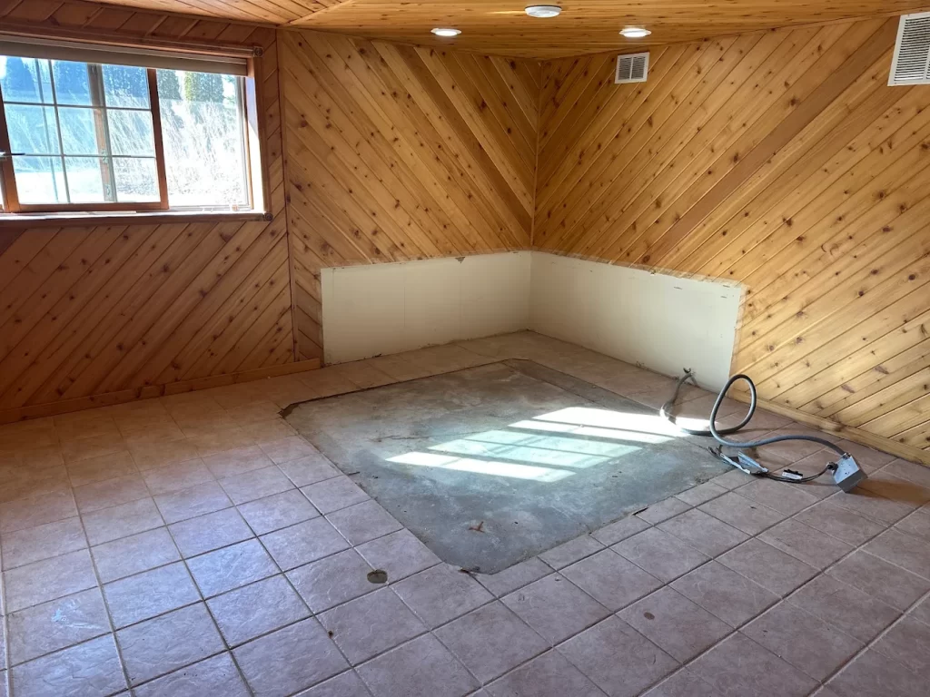 Indoor Hot Tub Removal